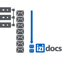 email management deduplication icon